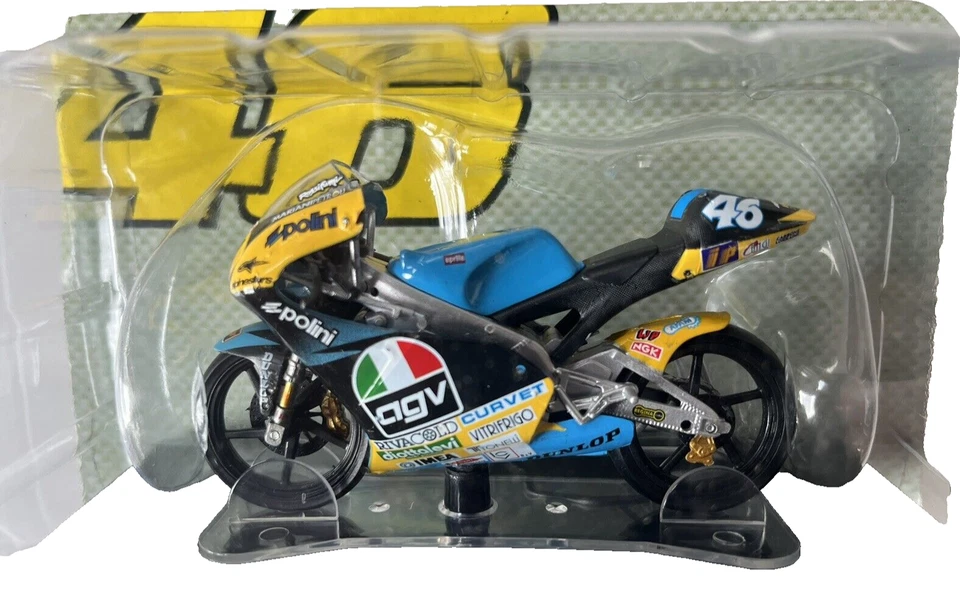Panini 1/18 Valentino Rossi Aprilia RS125 World Champion MOTO GP Bike #46 - Image 2 of 4