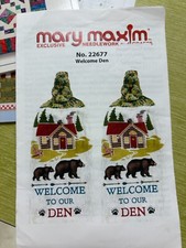 Mary Maxim pattern to crochet a hanging tea towel, Pattern Only