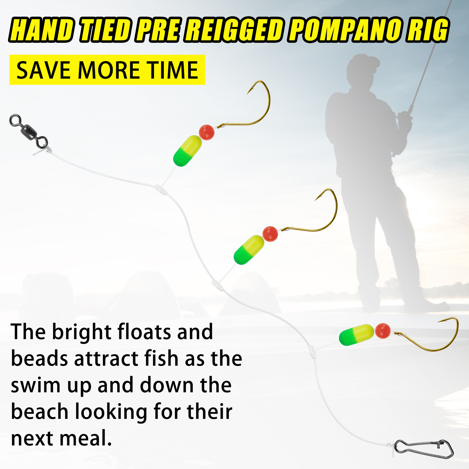 Rig Best Hooks For Beach Fishing Hookup Baits KTGCOZS Pack Of