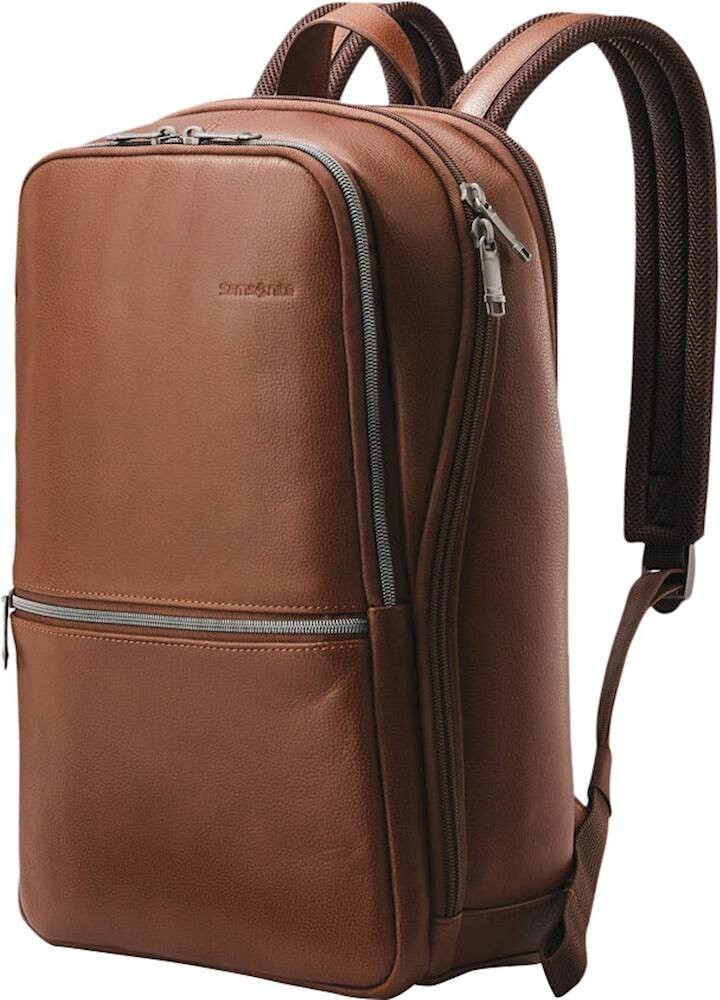 Samsonite Classic Leather Slim Backpack for 14.1 Samsonite Classic Leather Slim Backpack for 14.1