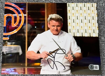 Gordon Ramsay Signed Autograph 8x10 Photo Hell's Kitchen Authentic Beckett BAS