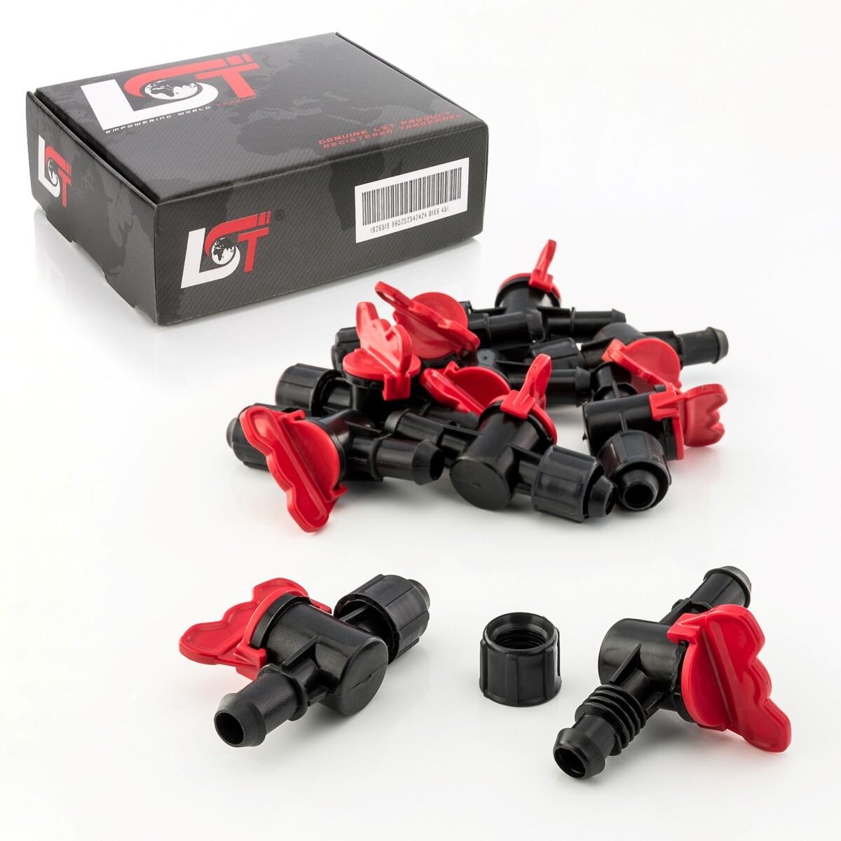 10x Irrigation Ball Valve Shut-off Valve PE Pipe Hose for Drip System 16x16mm
