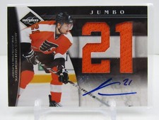 JAMES VAN RIEMSDYK 2011-12 LIMITED JUMBO PATCH AUTOGRAPH AUTO #08/25! FLYERS!!
