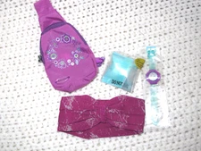 American Girl Doll Create Your Own Let’s Explore Accessories II Purple Bag Watch