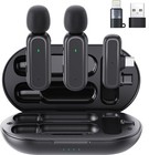 Professional Wireless Lavalier Mic for iPhone iPad Android Pc Including Adapter