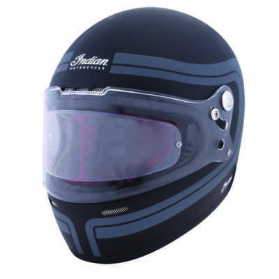 Indisches Motorrad Retro Vollgesichtshelm (klein) - Bluetooth kompatibel