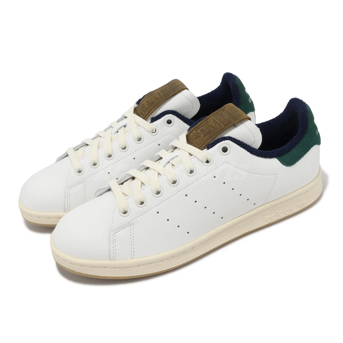 Adidas stan smith white & collegiate green sale
