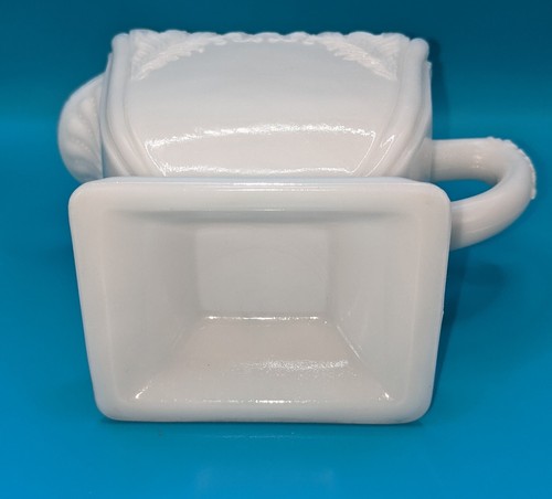 1905 Westmoreland Creamer And Sugar Set With Lids Milk Glass Antique Excellent - Picture 7 of 23