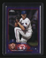 2023 Topps Chrome Logofractor #12 Jacob deGrom Purple /250