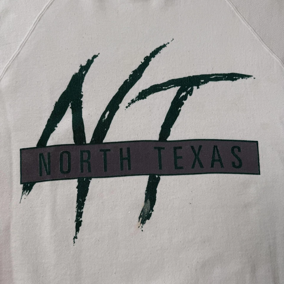 De colección Años 90 Raro North Texas Eagles University Cuello Redondo XL Foto 4 de 4