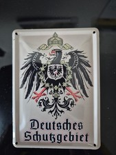 Blechschild Mini Deutsches Schutzgebiet  gew�...