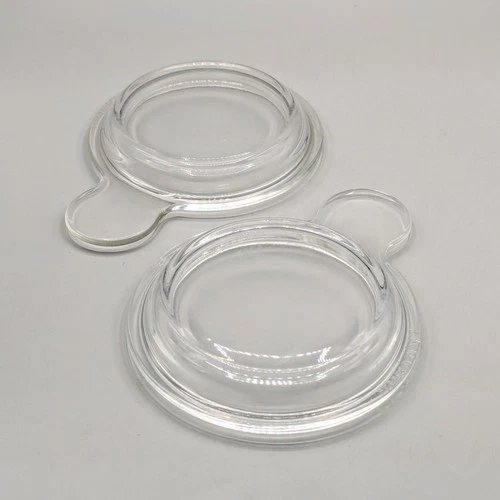 Pyrex P-150-C Clear Glass Lids for Corning Ware Grab It Bowl (LOT OF 2)