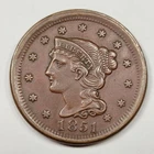 Photo of a 1851-P Large Cent from an eBay listing that sold on Jul 20, 2026