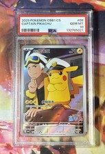 2025 Pokemon Ptcg Chinese Cbb1 Cs Captain Pikachu #0709/09 Psa 10 Gem Mint