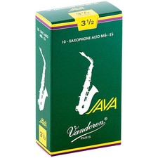 Vandoren Java Alto Saxophone Reeds Strength 3.5, Box of 10