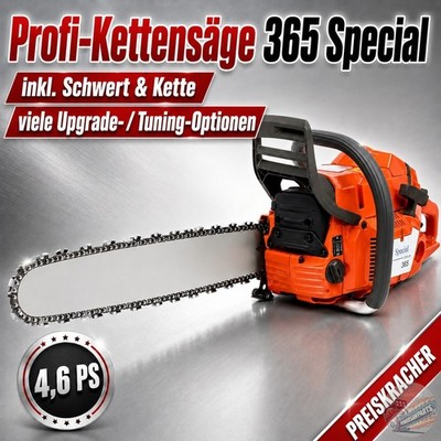 4,6 PS Profi Kettensäge 65cc 365 Special mit 60cm Schwert + Tuning Option