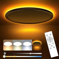 Led Deckenleuchte 24W Dimmbar Mit Fernbedienung 3000K-6500K Ultra DüNn Weiß