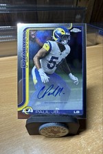 Chris Paul Jr. 2025 Topps Chrome Football Rookie Auto Los Angeles Rams #RRA-CPJ