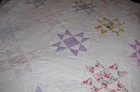 Vintage Handmade Eight Point Star Quilt 63 x 72 Beautiful! — photo 2