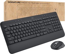 Logitech Signature MK650 Combo for Business, Wireless Mouse and Keyboard, Logi B