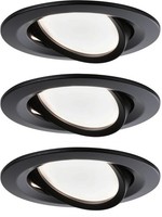 Paulmann Led Einbauleuchte Nova Coin Basisset Schwenkbar Rund 84Mm 50° Coin 3X6W