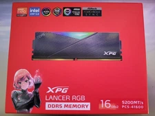 XPG Lancer RGB AX5U5200C3816G-DCLARBK DDR5 Memory 32 GB (16x2)