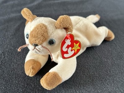 Ty Beanie Babies Snip Siamese Cat VTG Plush Oct. 22, 1996 Retired Collection New