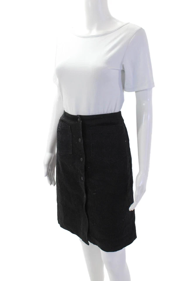 Cynthia Cynthia Steffe Womens A-Line Skirt Black Size 4 - Image 2 of 4