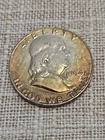 1954 Ben Franklin Half Dollar Toning COMBINED Shipping Discount
