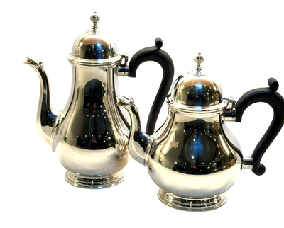 ♥Barker Ellis　スターリングシルバー ミニディッシュ Antique Barker-Ellis Silver Plate Tea & Coffee Service Set England