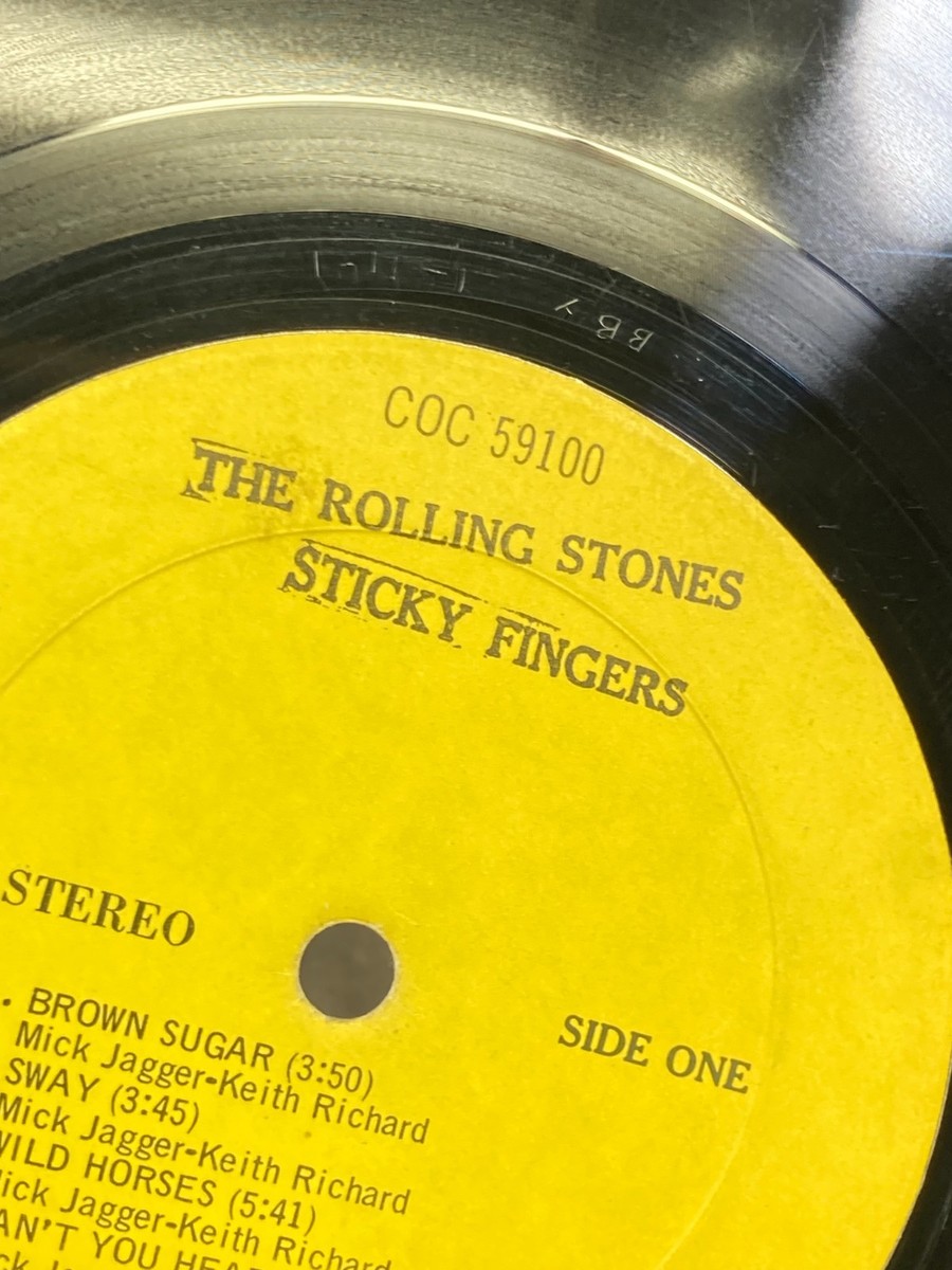 The Rolling Stones Sticky Fingers レコード The Rolling Stones Sticky Fingers Vinyl LP 1971 Rolling Stones