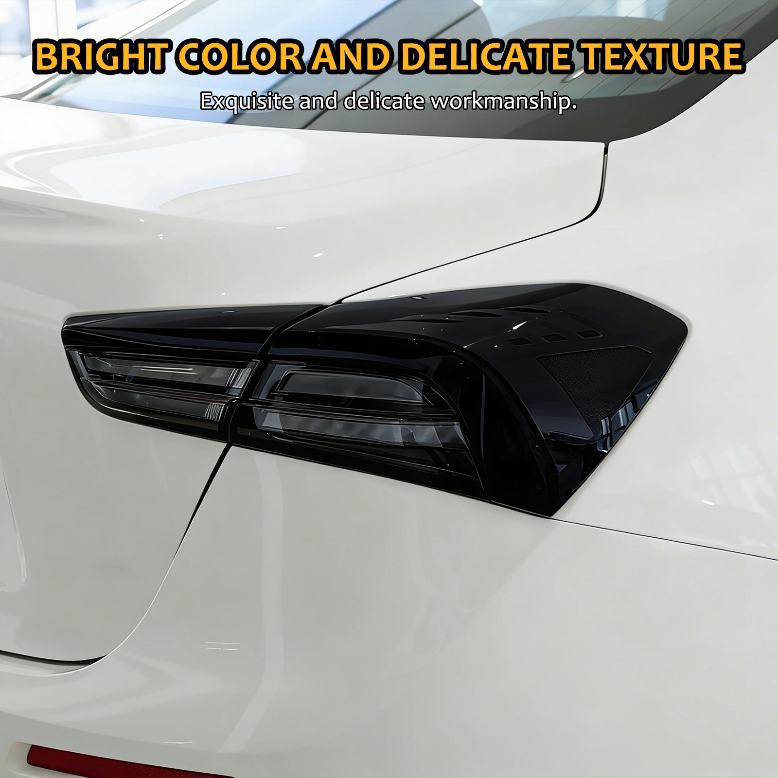 Smoked Rear Tail Light Guard Cover Trim For Maserati Ghibli 2021-24 US