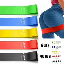 Strength Fitness Leg Resistance Loop Exercise Yoga Bands Loop Set