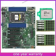 Supermicro H12SSL-i Motherboard + AMD EPYC 7K...