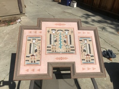Navajo sand painting  Yei  by Orlando Myerson