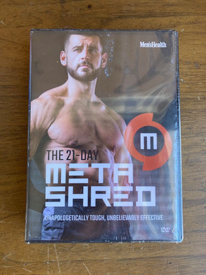 MEN'S HEALTH - THE 21-DAY META SHRED (PHASE 1, 2 & 3, 9-DVD) BRAND NEW SEALED!!