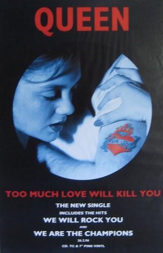 Queen: Too Much Love will Kill You Original 1996 English Promo Poster