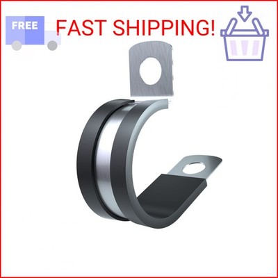 2 Inch Cable Clamp - 10 Pack Stainless Steel Wire Clamp, P Clips for Electric Wi