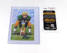 Jim Ringo Signed 1990 Pro Football Hall of Fame 4x6 Card Packers /5000 JSA Auto