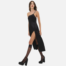 BNWT For Love & Lemons Sexy, Romantic Black Midi Dress, Size S