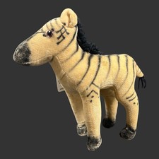 Vintage Zebra Stuffed Plush Animal