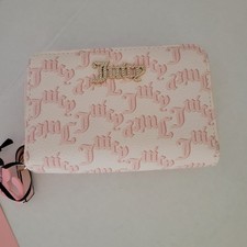 Juicy Couture Pep in Her Step Wallet Double Zip Around Powder Blush