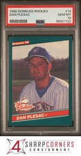 1986 DONRUSS ROOKIES #14 DAN PLESAC RC BREWERS PSA 10