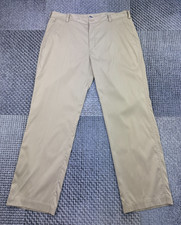 Nike Golf Dri-FIT Trousers 36x30 Beige Stretch Performance Pants