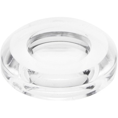 Plymor Clear Acrylic Round Base w/ 1.1875'' Indented Circle for Sphere, 2'' x 0.5''