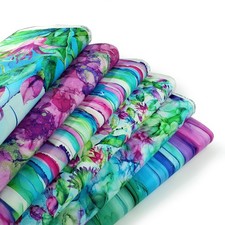 Concerto by Deborah Edwards watercolour, 100% cotton, textile art, hummingbirds