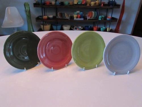 Lot of 4 Vintage Fiesta Fiestaware 6.5" Bread Plates 1950's Colors VGC