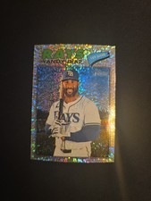 Yandy Diaz 2026 Topps Heritage Silver Sparkle