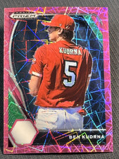 2021 Panini PRIZM PINK LASER REFRACTOR PROSPECT Ben Kudrna item 1