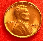 1947-S Lincoln Wheat Cent Penny GEM RED BU From an Original Bank Roll